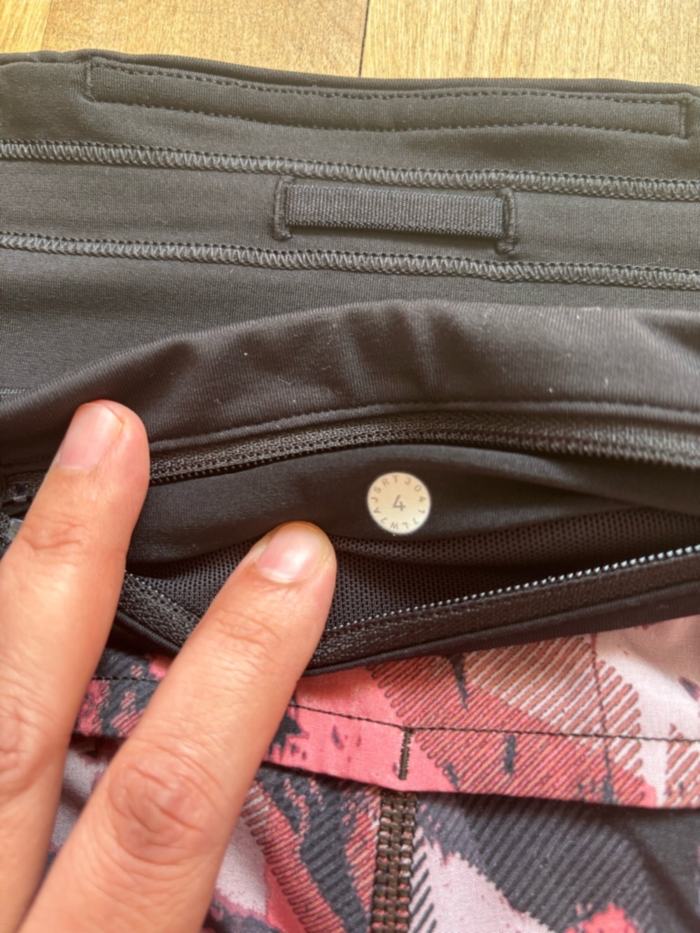 Lululemon athletica Pink & Black Patterned Athletic Shorts - Picture 7 of 9